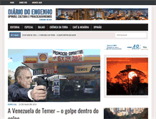 Tablet Screenshot of diariodoengenho.com.br